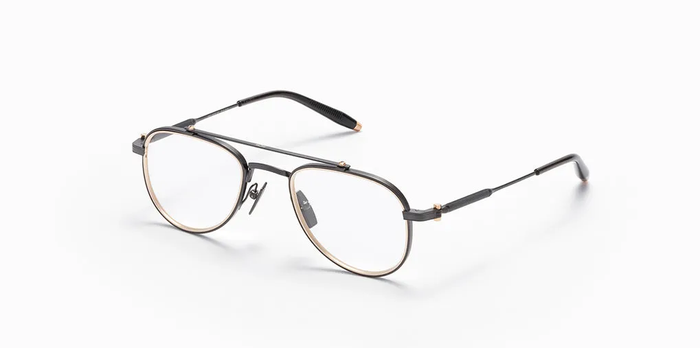 CALISTO RX-Brushed Black / Matte White Gold / Black Crystal