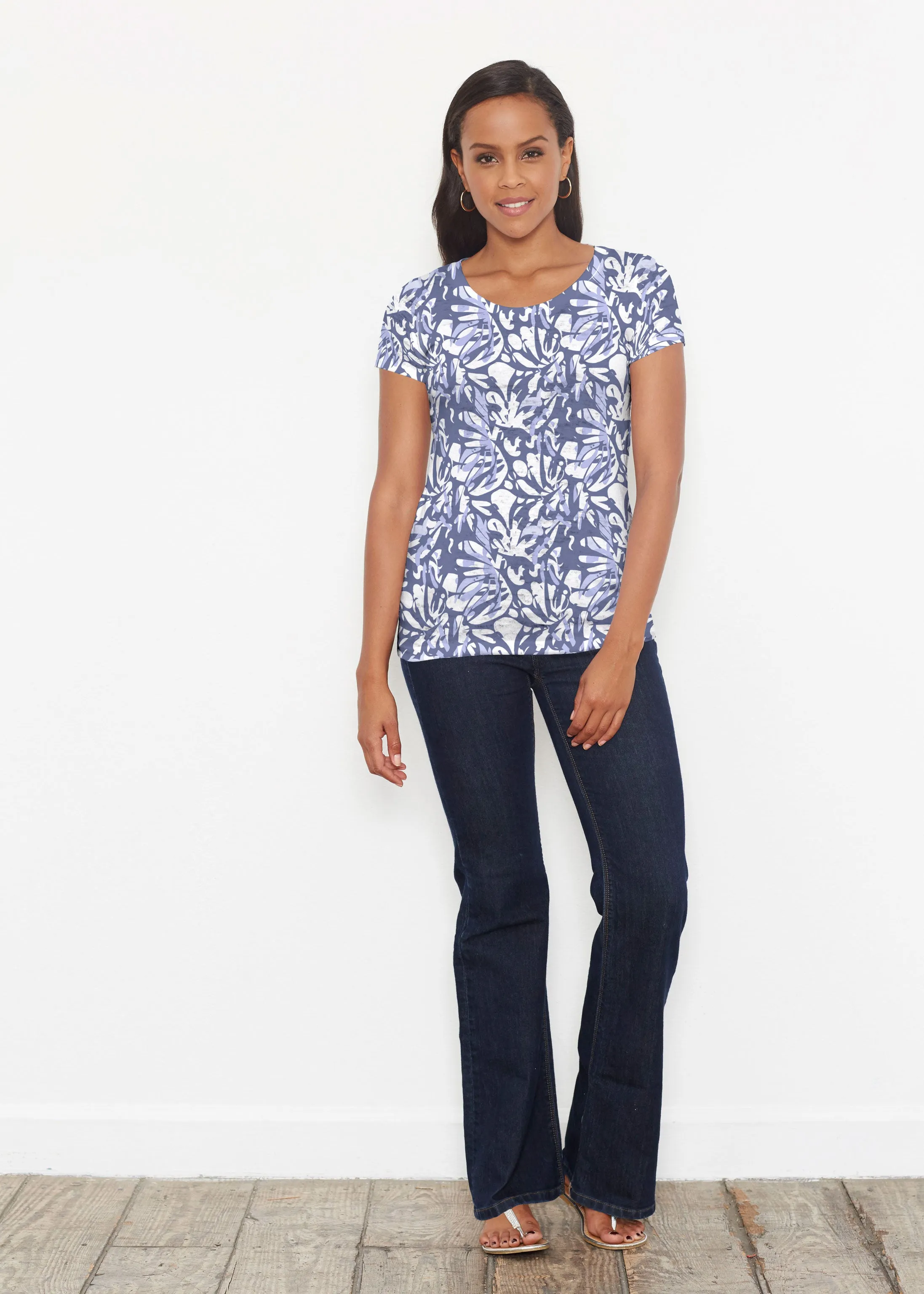 Camouflage Dots (7879) ~ Short Sleeve Scoop Shirt