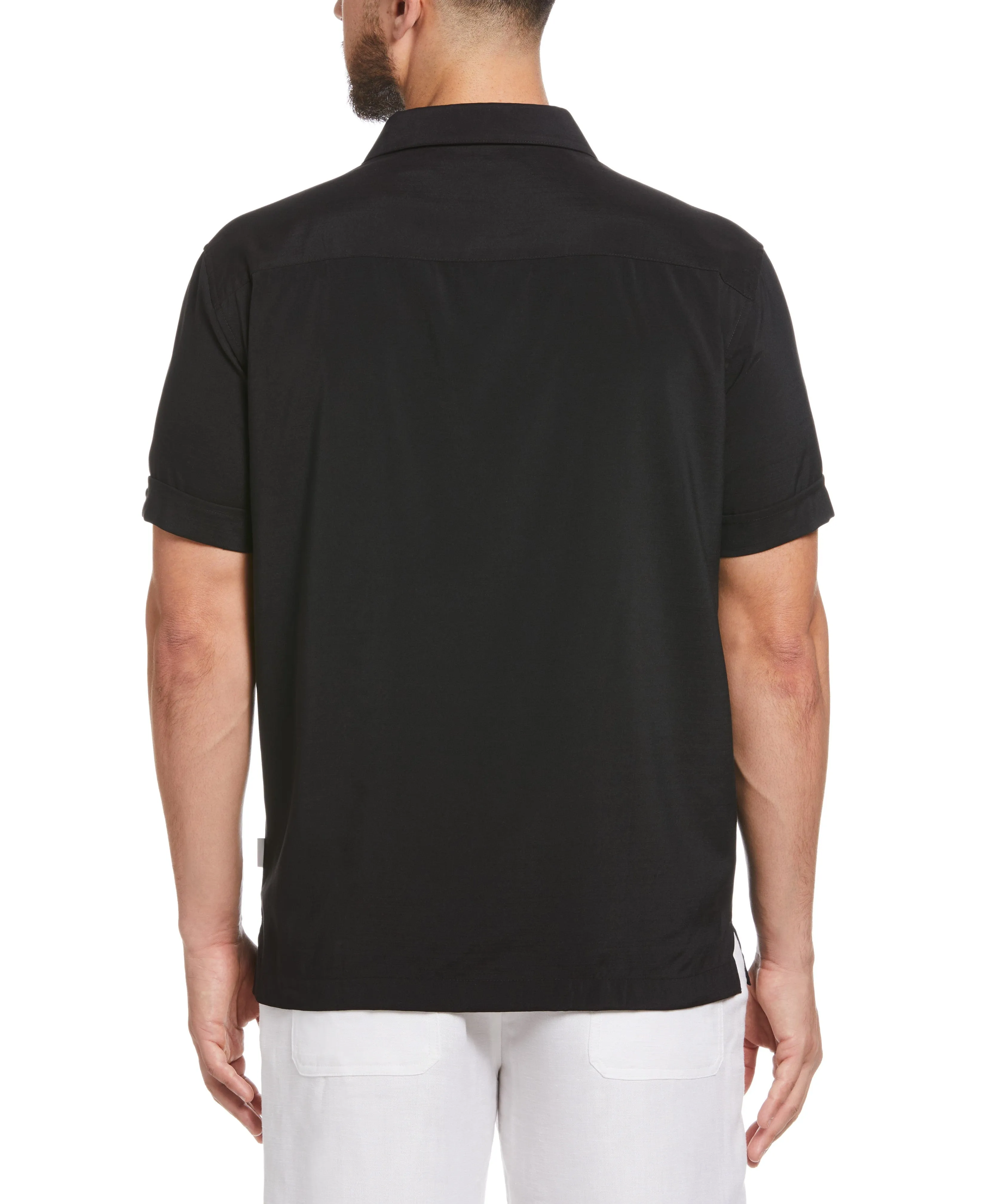 Camp Collar Retro Panel Shirt