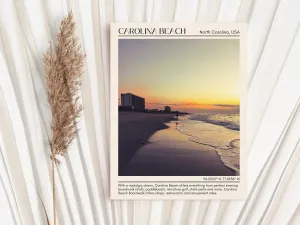 Carolina Beach Wall Canvas, North Carolina, USA