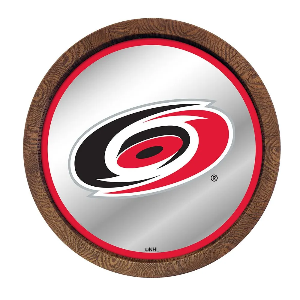 Carolina Hurricanes: Mirrored Barrel Top Wall Sign