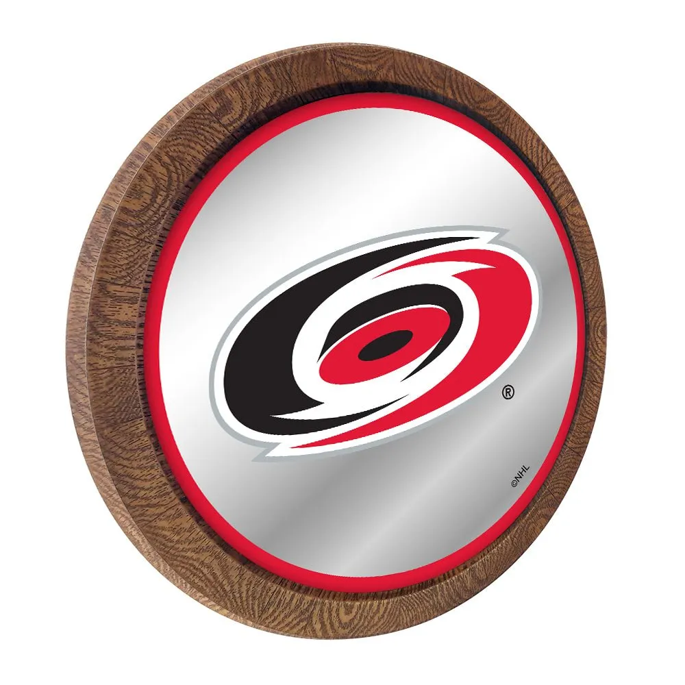 Carolina Hurricanes: Mirrored Barrel Top Wall Sign