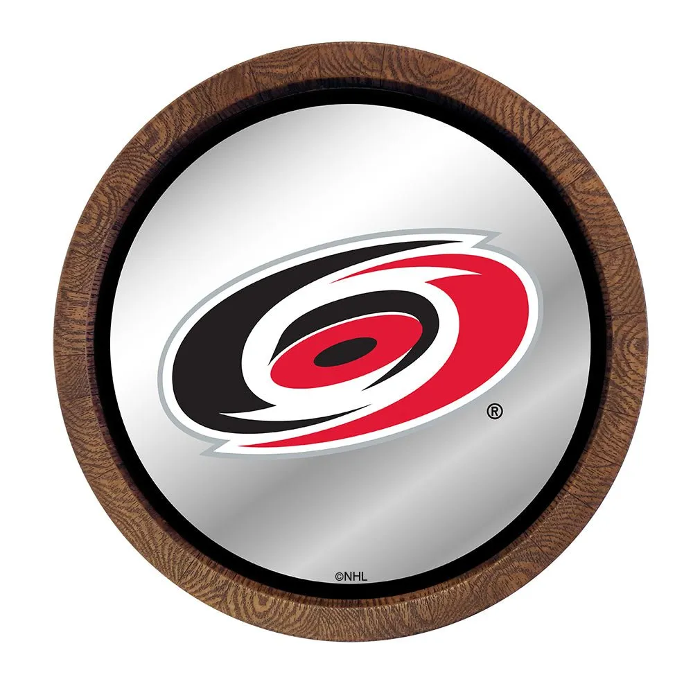 Carolina Hurricanes: Mirrored Barrel Top Wall Sign