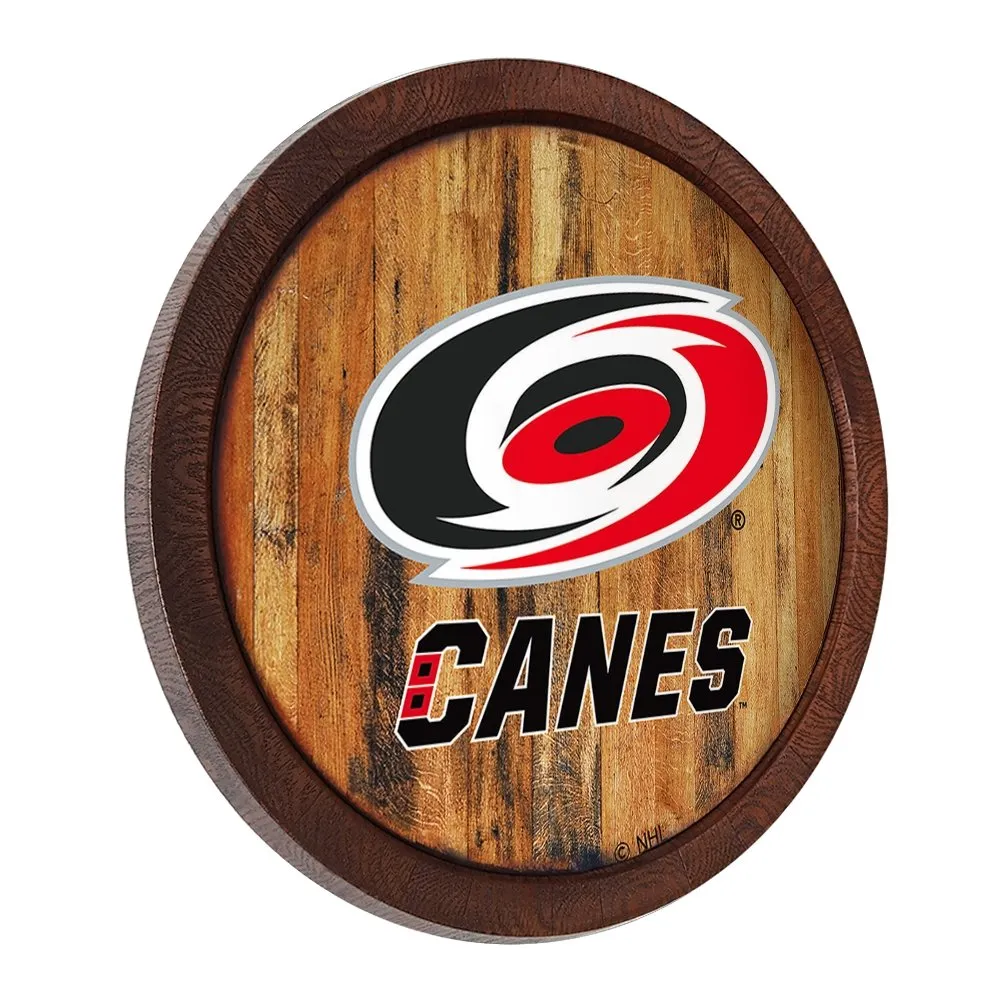 Carolina Hurricanes: "Faux" Barrel Top Sign