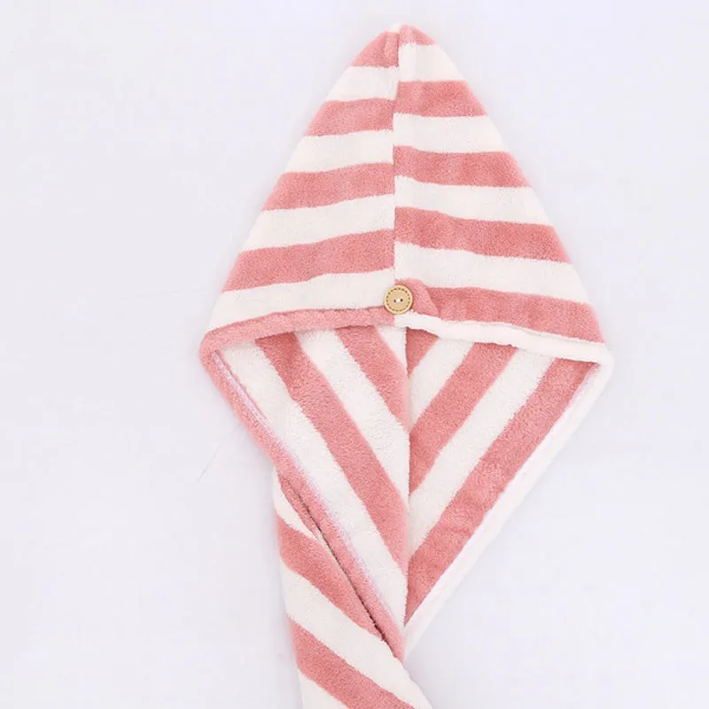 Cartoon Absorbent Thick Coral Fleece Dry Hair Towel