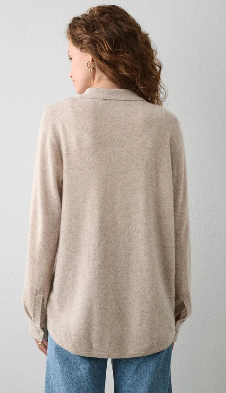 Cashmere Button Down Shirt