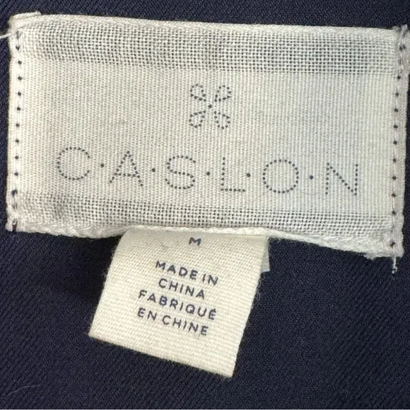 Caslon® Flare Sleeve Utility Jacket navy blue M medium statement sleeves utility