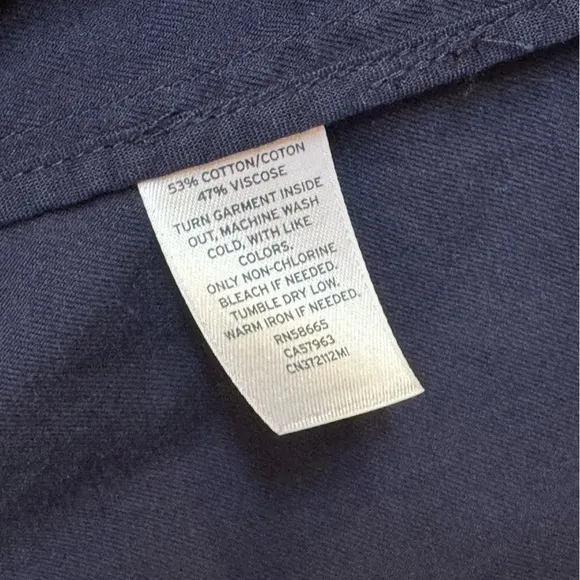 Caslon® Flare Sleeve Utility Jacket navy blue M medium statement sleeves utility