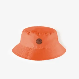 Chapeau de soleil orange, enfant || Orange sun hat, child