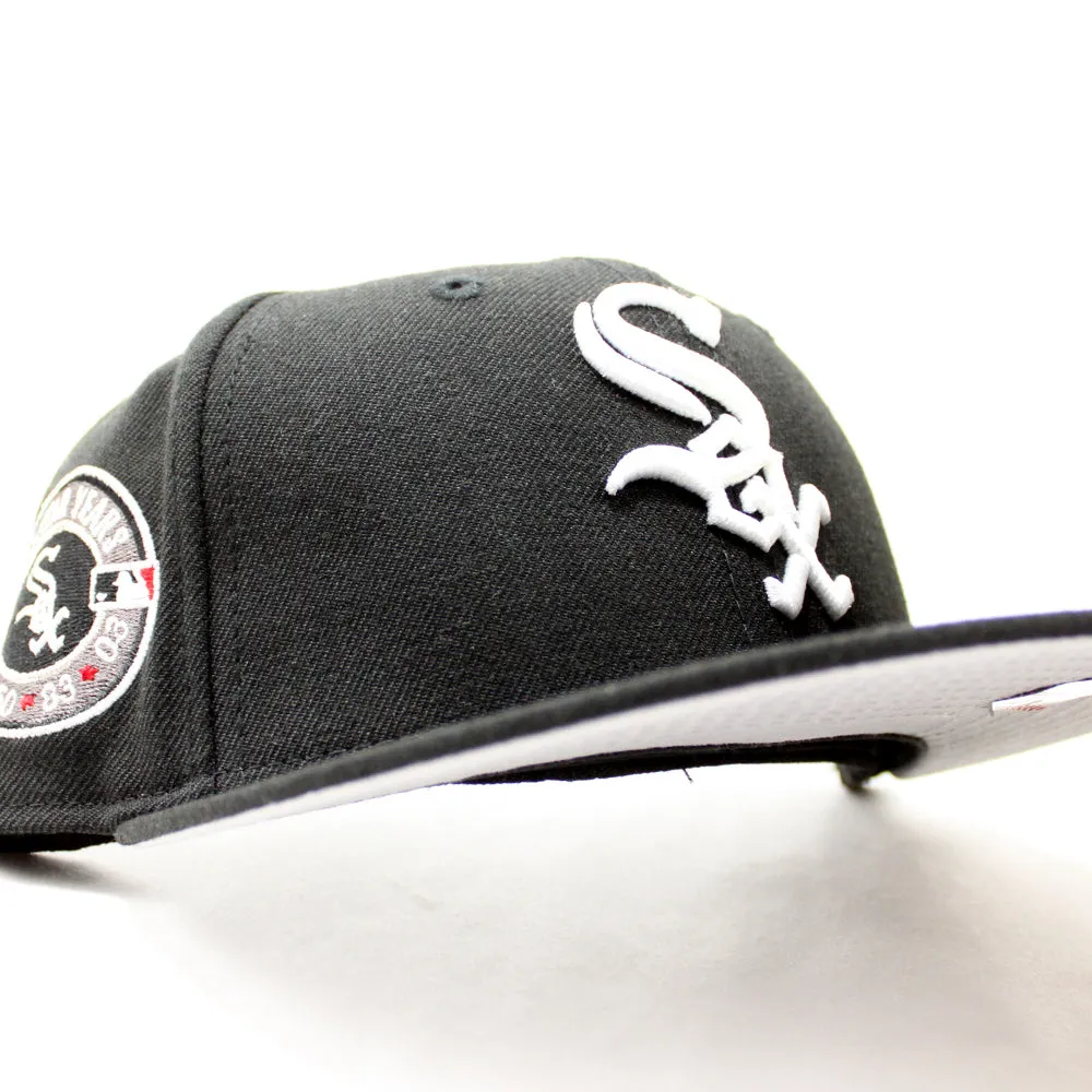 Chicago White Sox 33 50 83 03 All Star Years New Era Fitted 59Fifty Hat (Black Gray Under Brim)