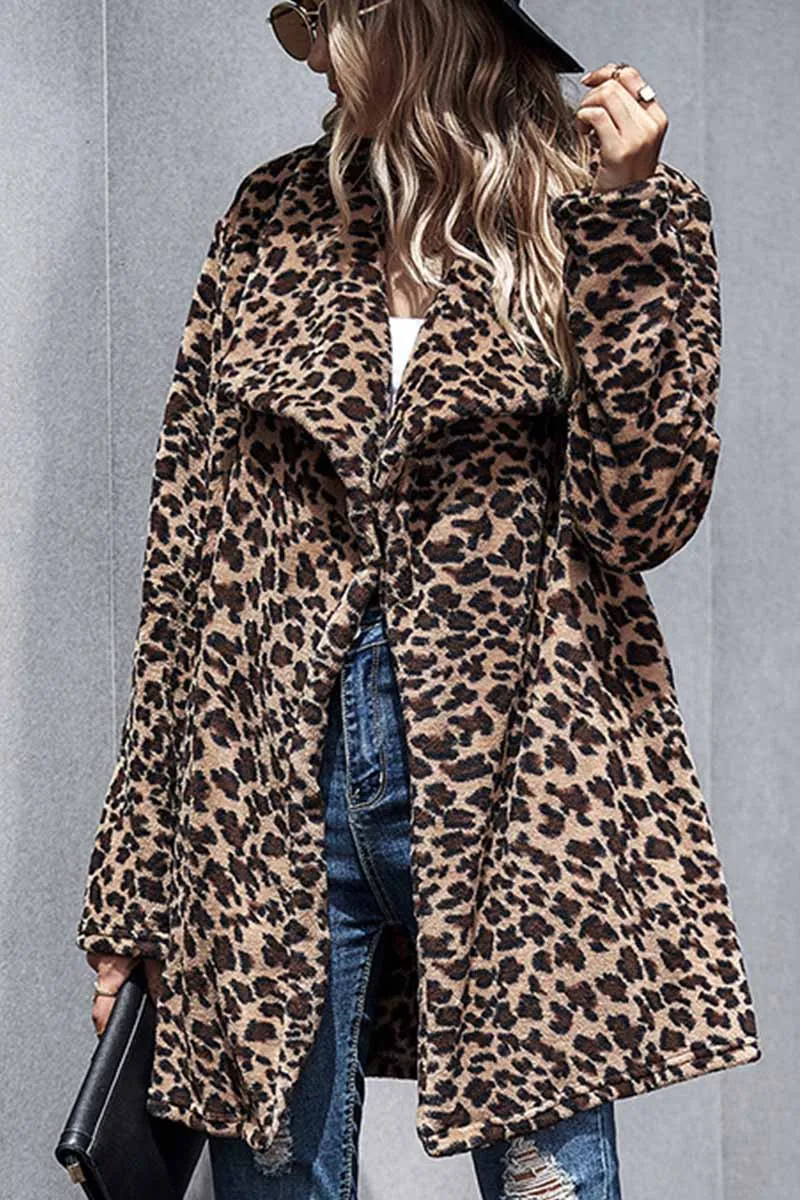 Chicindress Sexy Leopard Long Coat