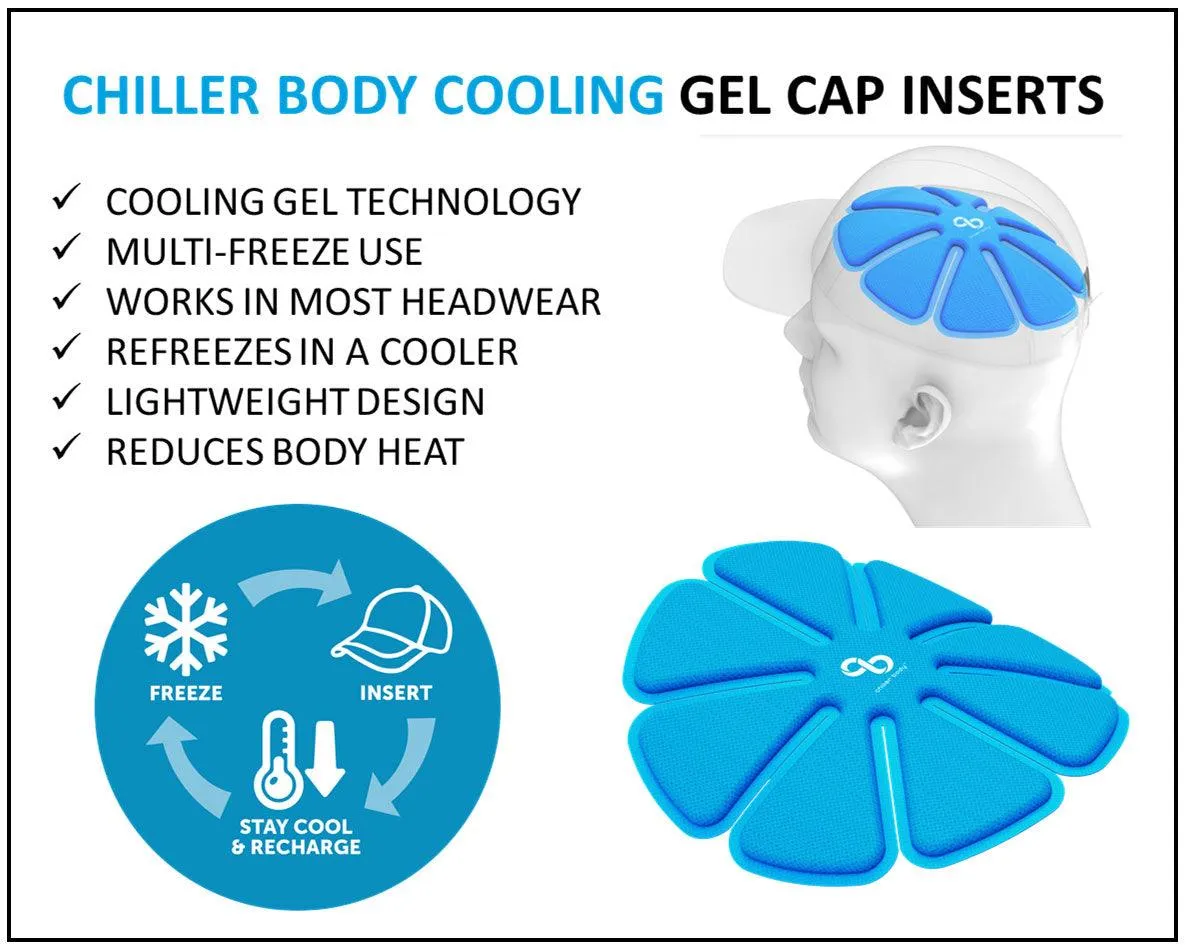 Chiller Body Cooling Hat Inserts