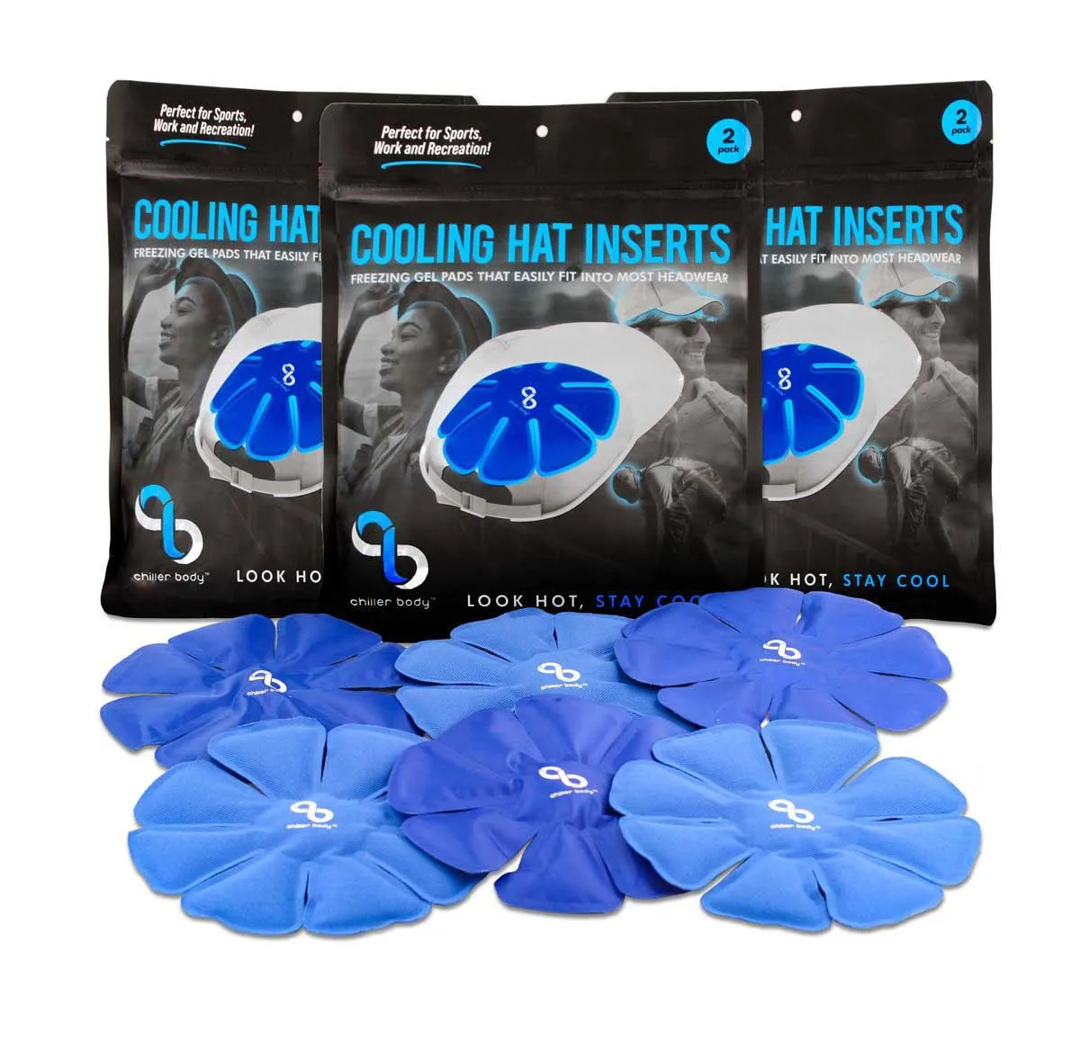 Chiller Body Cooling Hat Inserts