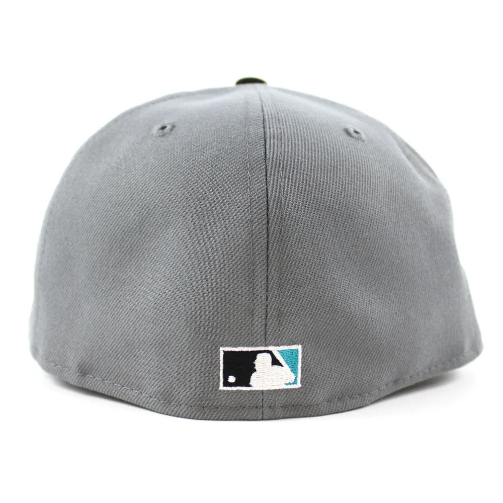 Cincinnati Reds 1970 All Star Game Retro New Era 59Fifty Fitted Hat (Storm Gray Black Teal Under Brim)