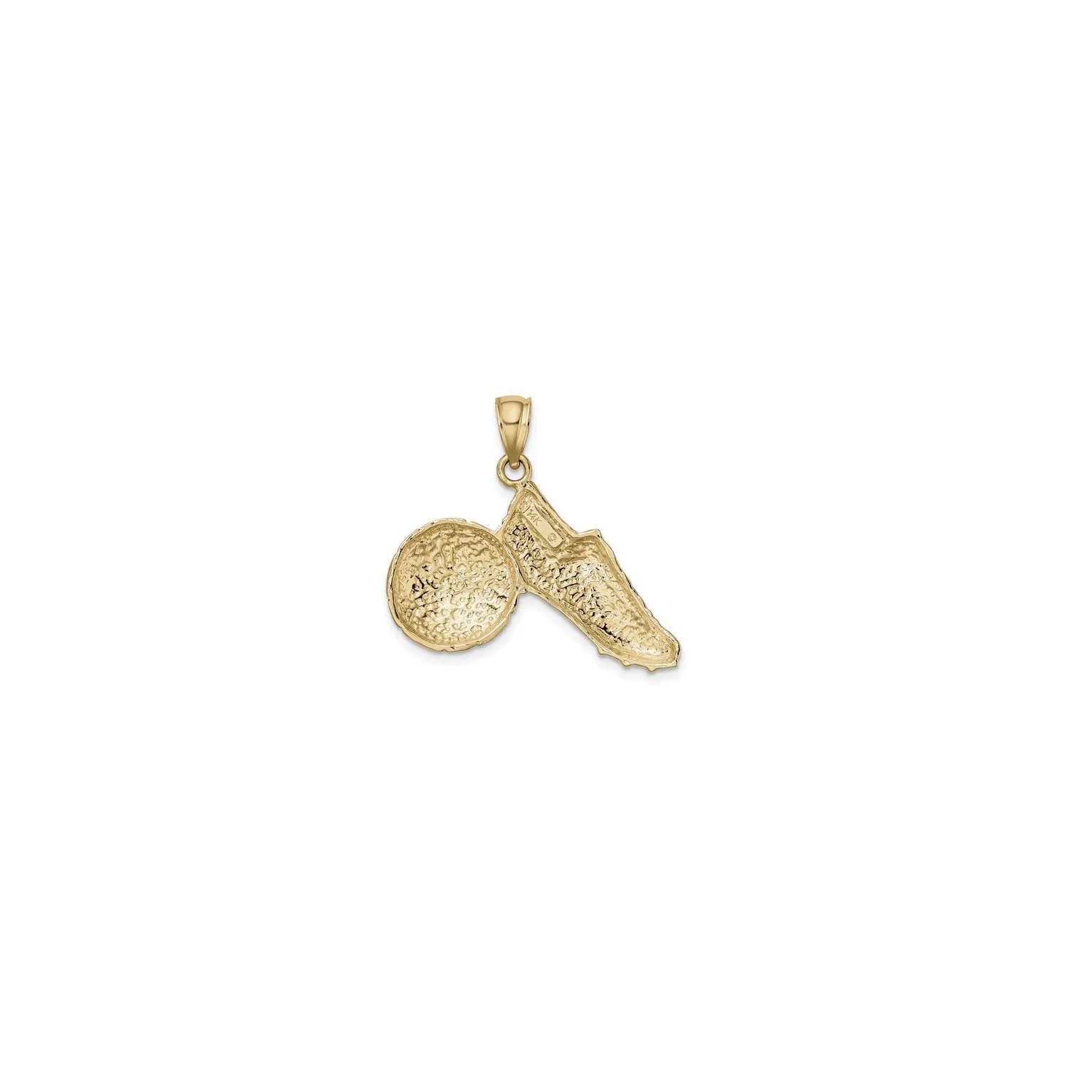 Cleat and Soccer Ball Pendant (14K)