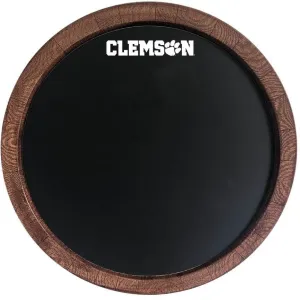 Clemson Tigers: Chalkboard "Faux" Barrel Top Sign