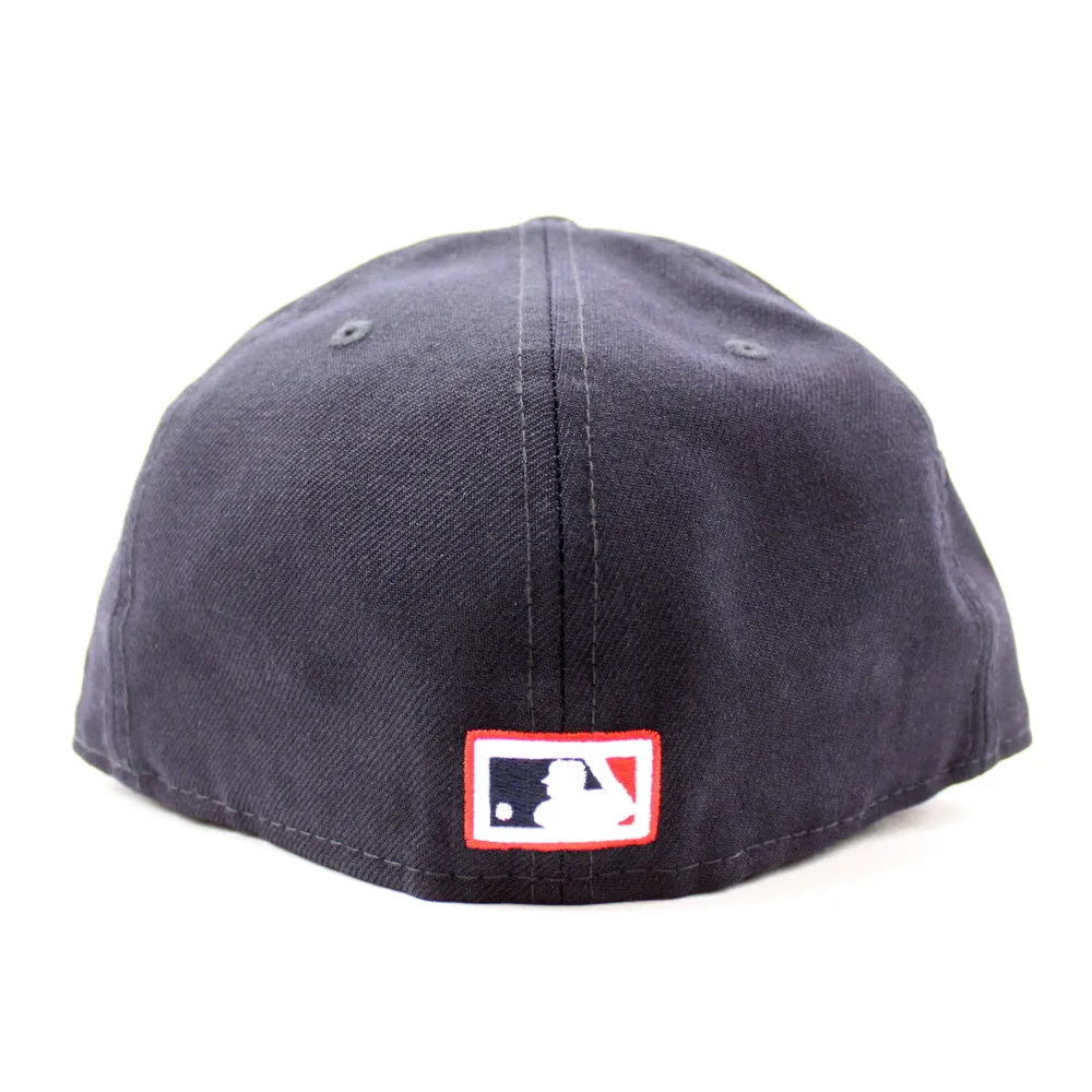 Cleveland Indians 1973 New Era 59Fifty Fitted Hat (Navy Red Gray Under Brim)