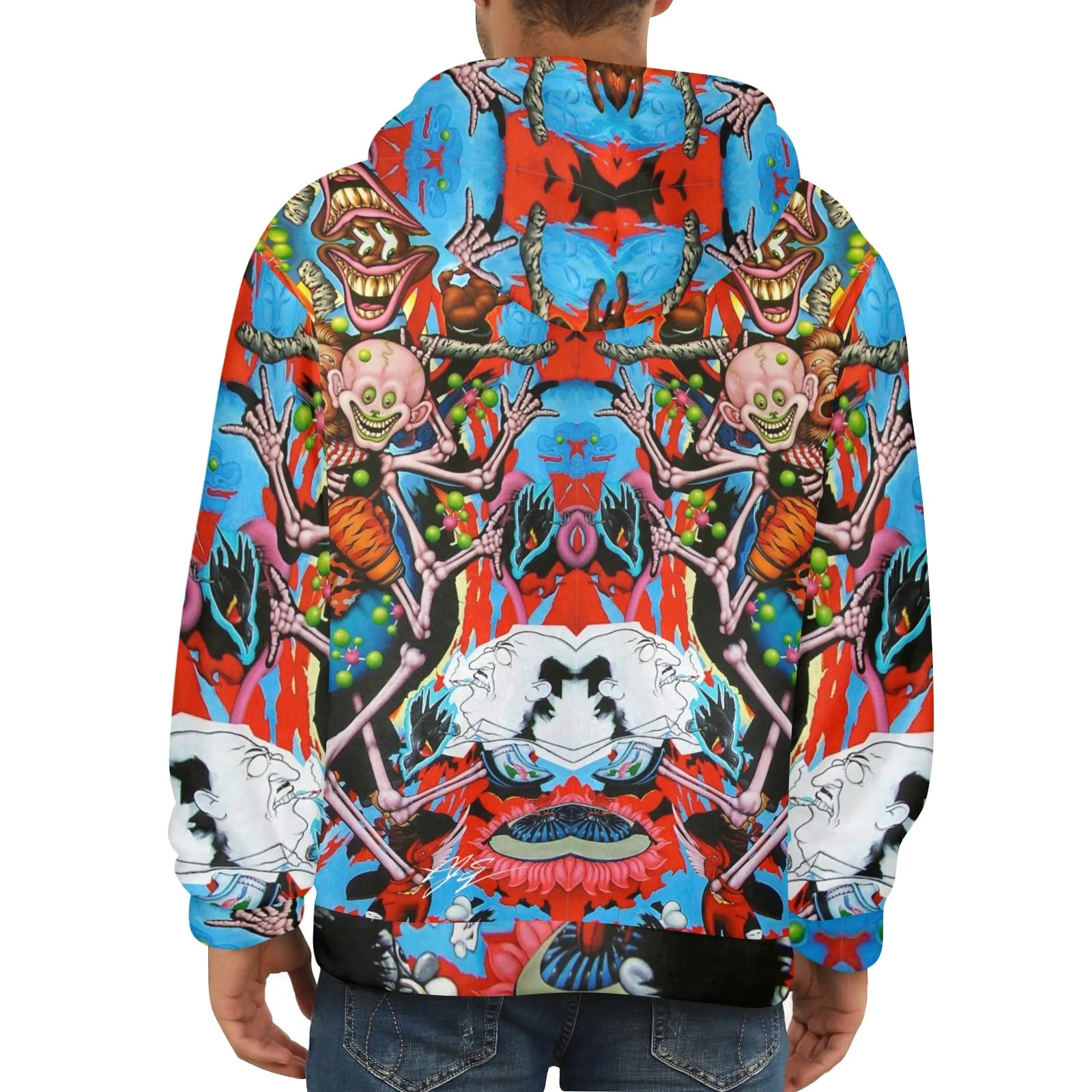 Clownin Men's Flannel Hoodie