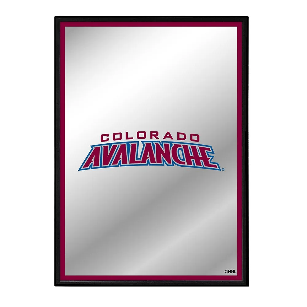 Colorado Avalanche: Logo - Framed Mirrored Wall Sign