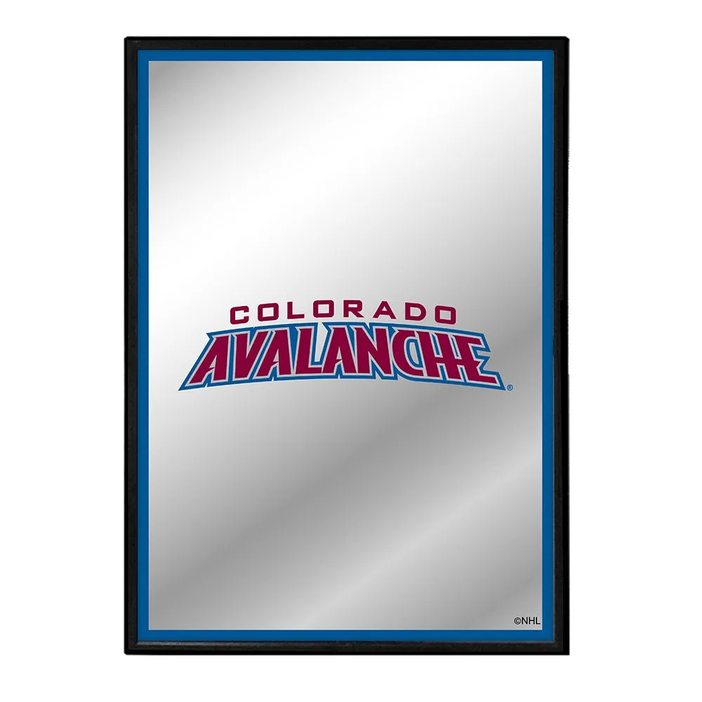 Colorado Avalanche: Logo - Framed Mirrored Wall Sign