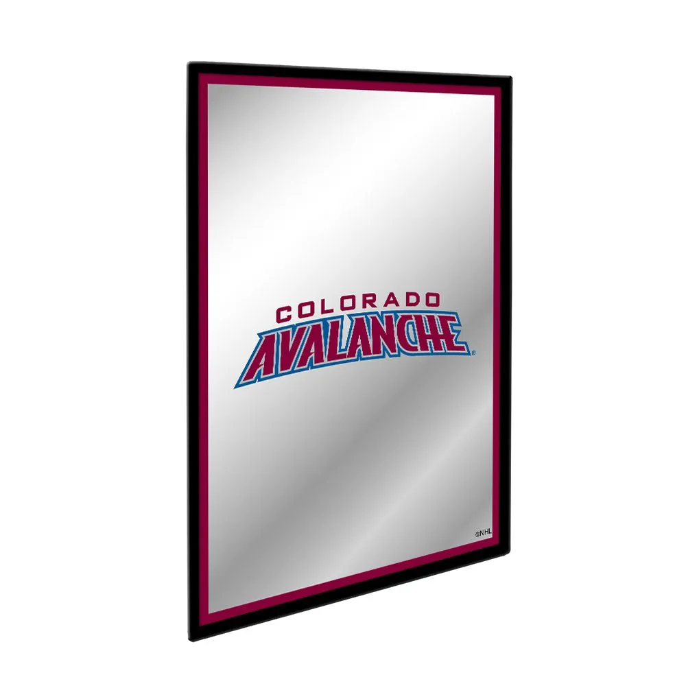 Colorado Avalanche: Logo - Framed Mirrored Wall Sign
