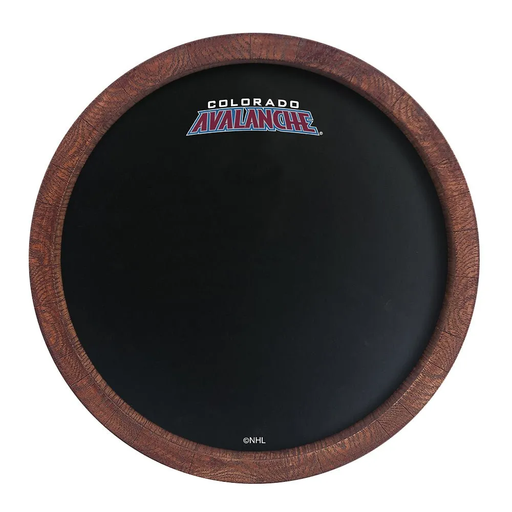 Colorado Avalanche: Secondary Logo - Barrel Top Chalkboard Sign