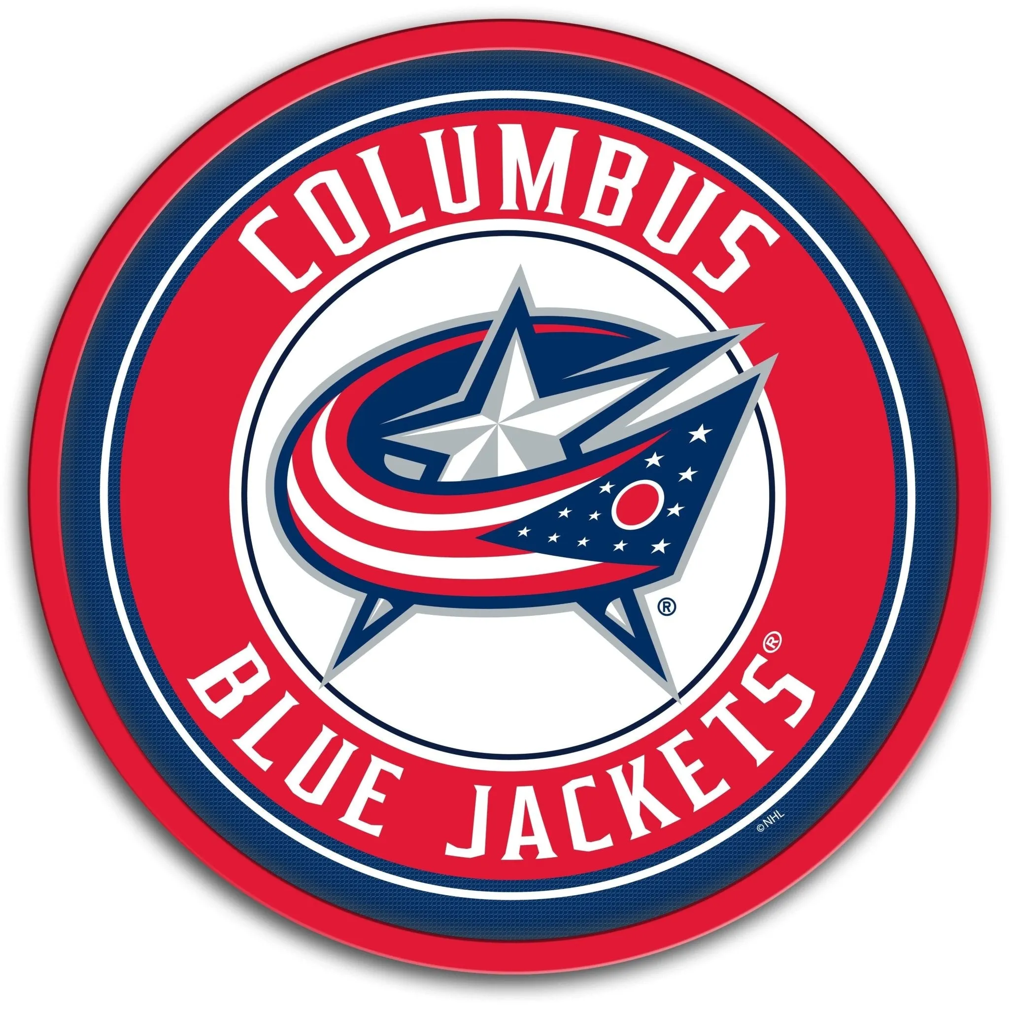 Columbus Blue Jackets: Modern Disc Wall Sign