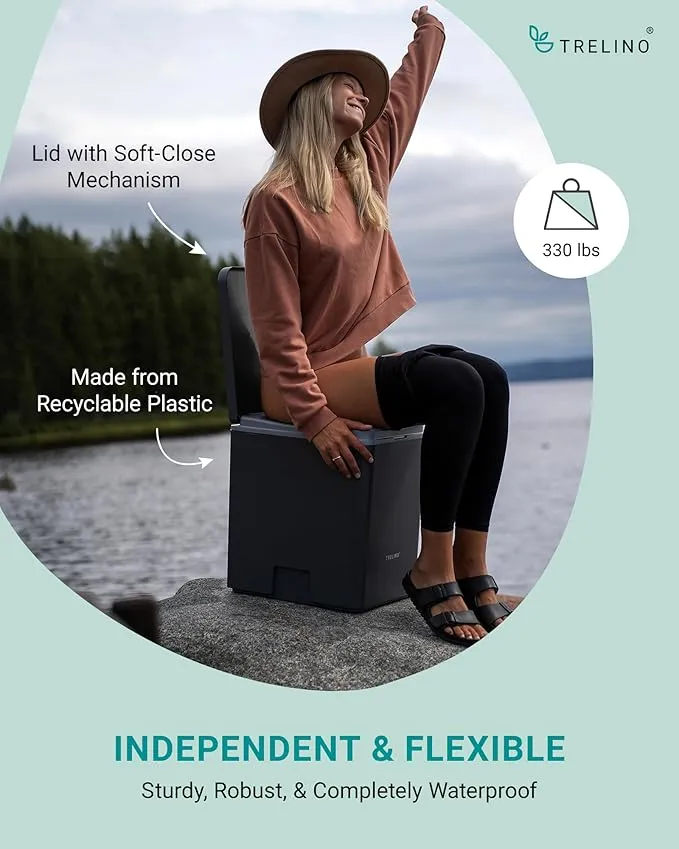 Composting Toilet Evo | Portable Toilet for Camping & Outdoor | Odorless | Toilet for Camping Vans