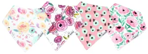 Copper Pearl Bloom Bandana Bib Set