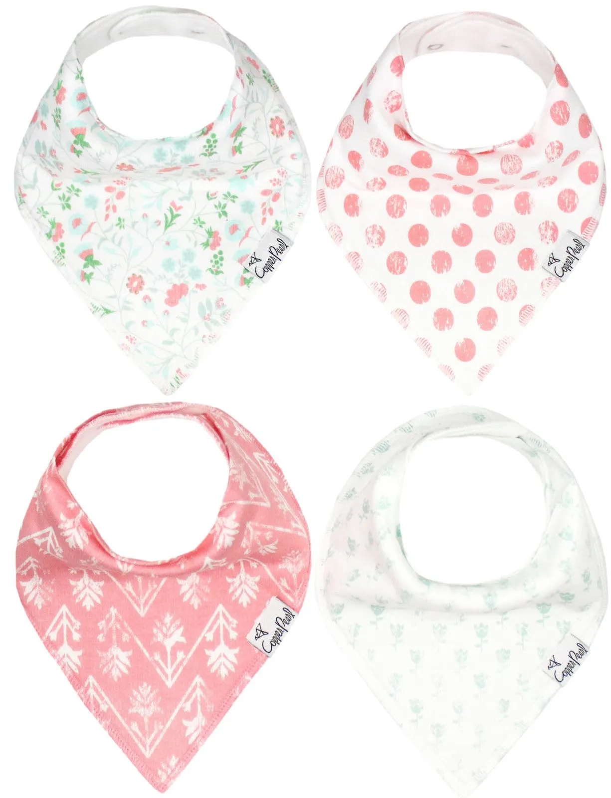 Copper Pearl Claire Bandana Bib Set