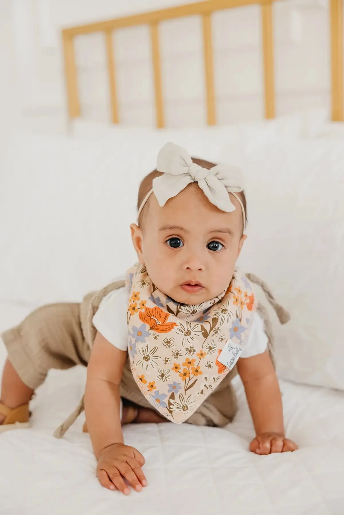 Copper Pearl Eden Bandana Bib Set