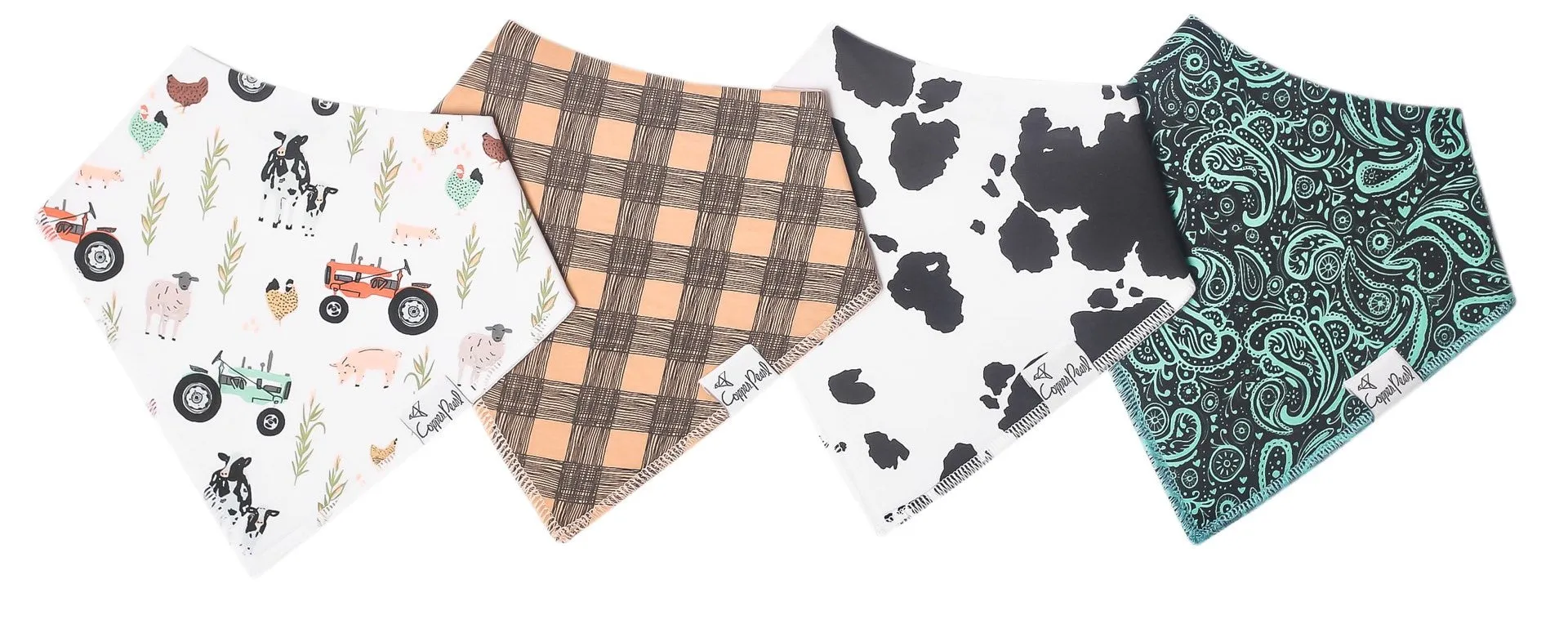 Copper Pearl Jo Bandana Bib Set