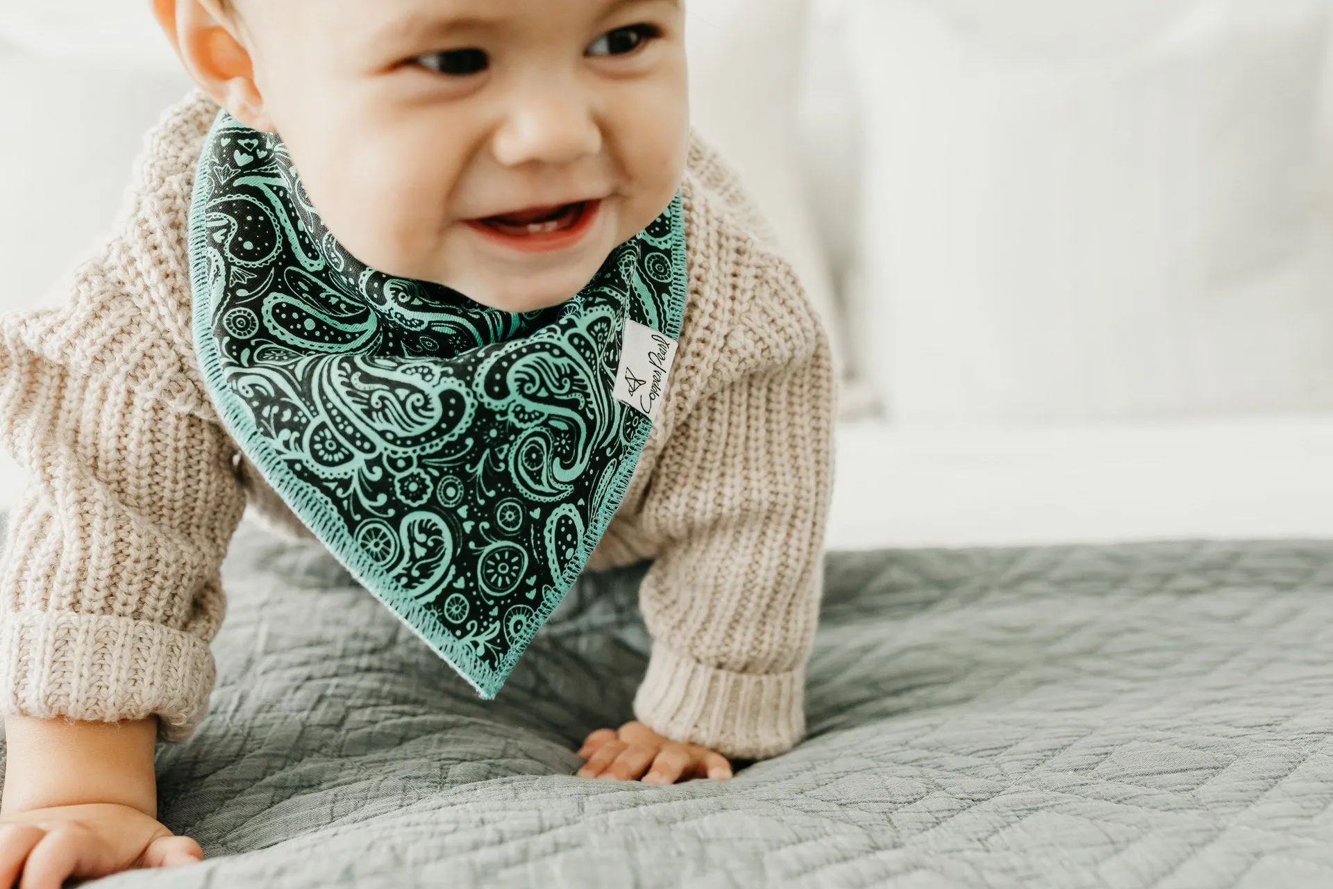Copper Pearl Jo Bandana Bib Set