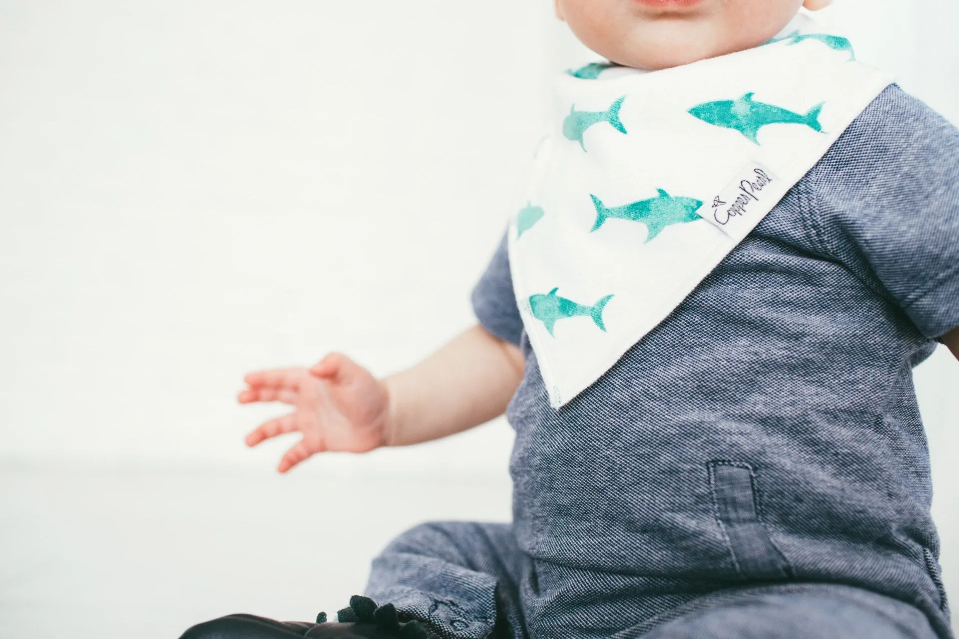 Copper Pearl Pacific Bandana Bib Set