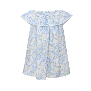 Cotton Off Shoulder Dress Anemone, Blue