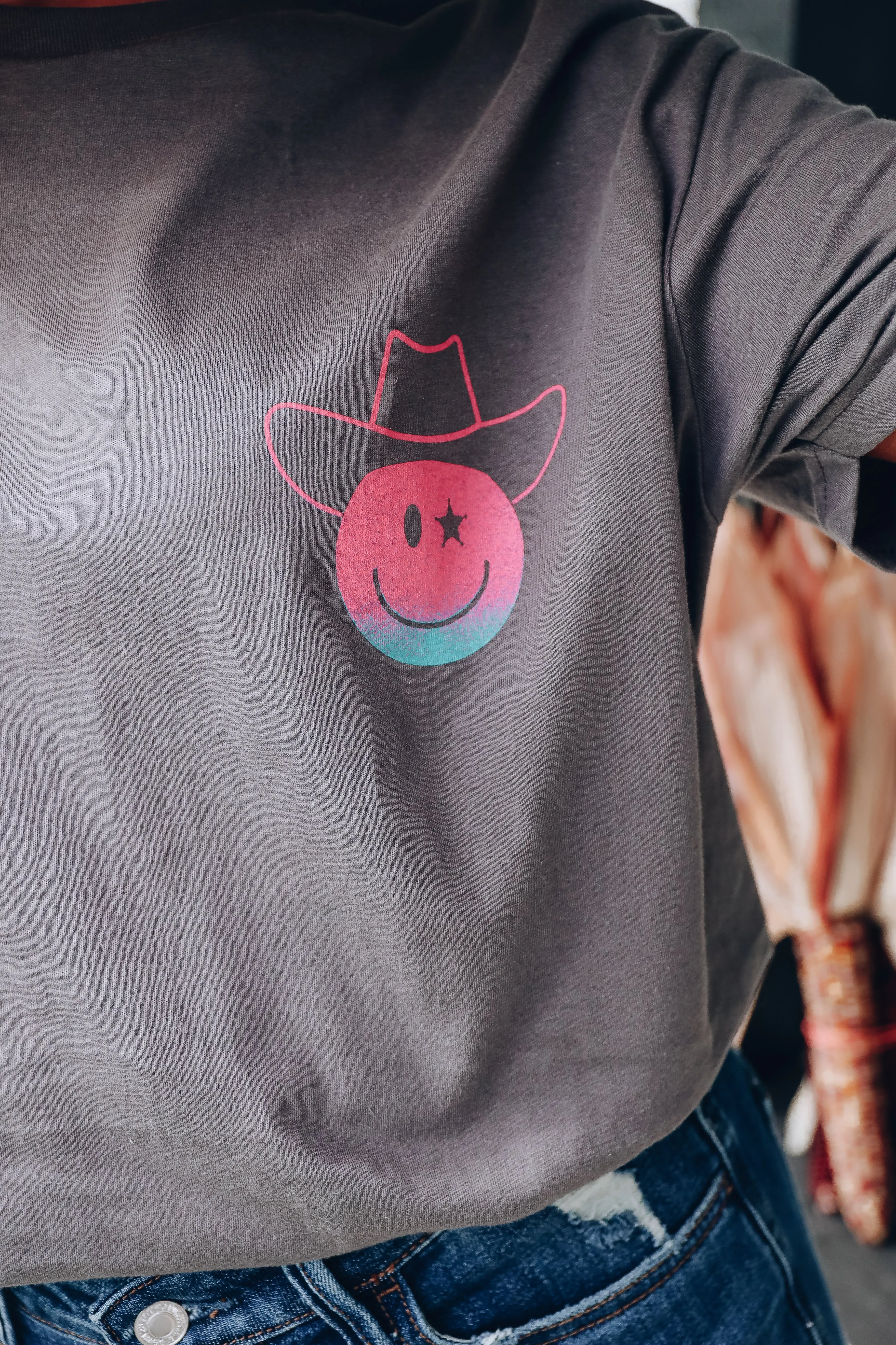 Country People Are My People Graphic Tee - Charcoal