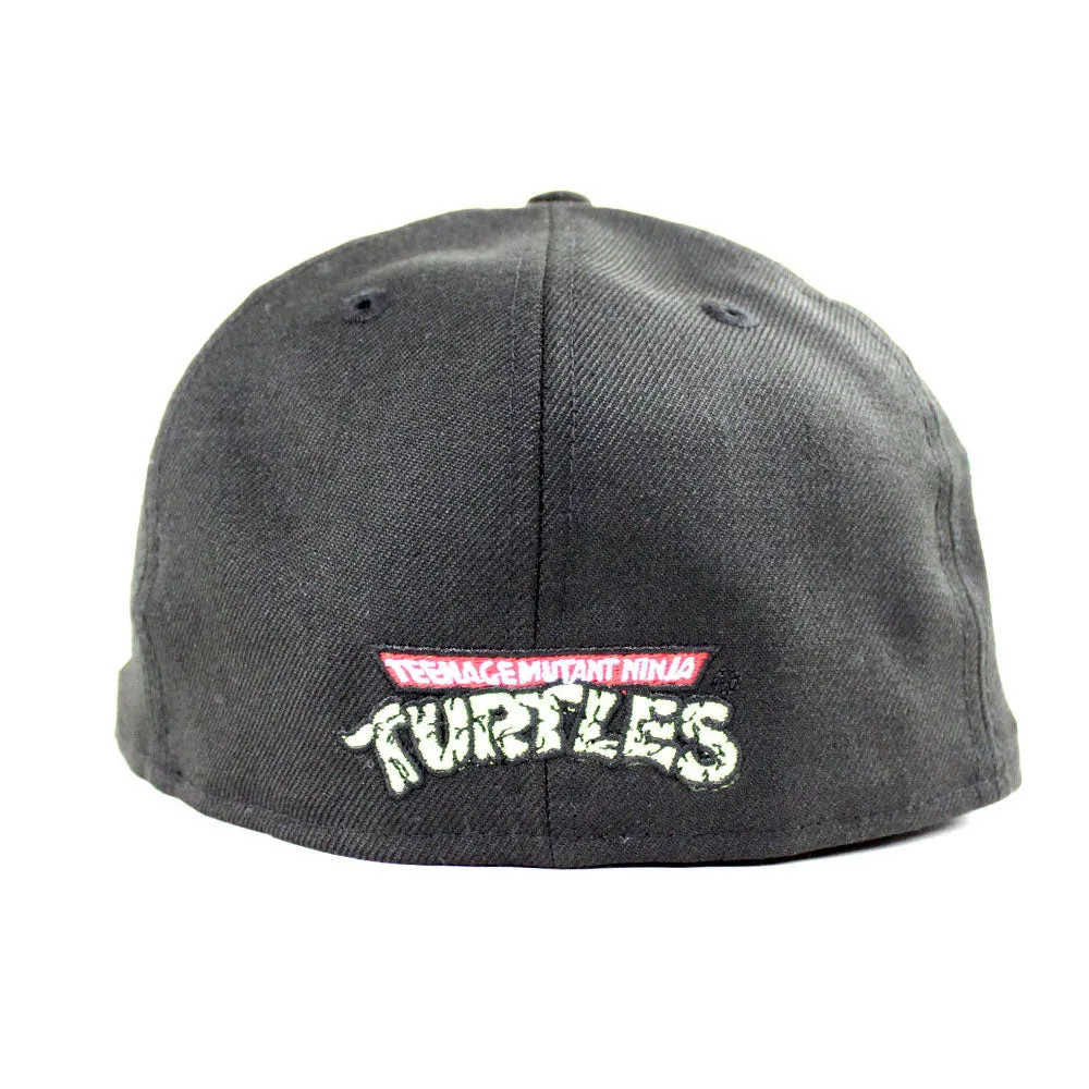 Cowabungapizza The Teenage Mutant Ninja Turtles New Era 59Fifty Fitted Hat (Black Green Under Brim)