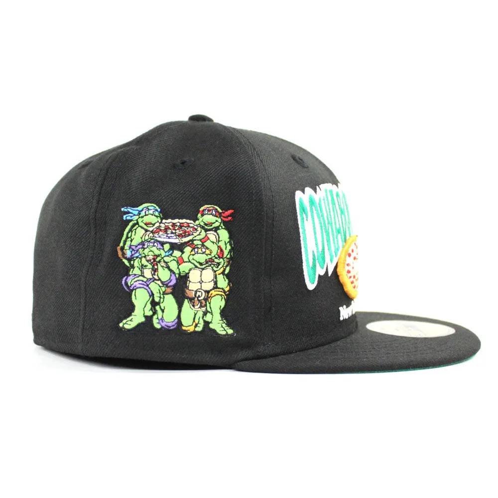Cowabungapizza The Teenage Mutant Ninja Turtles New Era 59Fifty Fitted Hat (Black Green Under Brim)