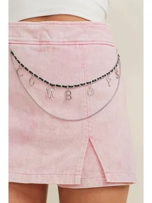 COWBOYS CHAIN SKORT