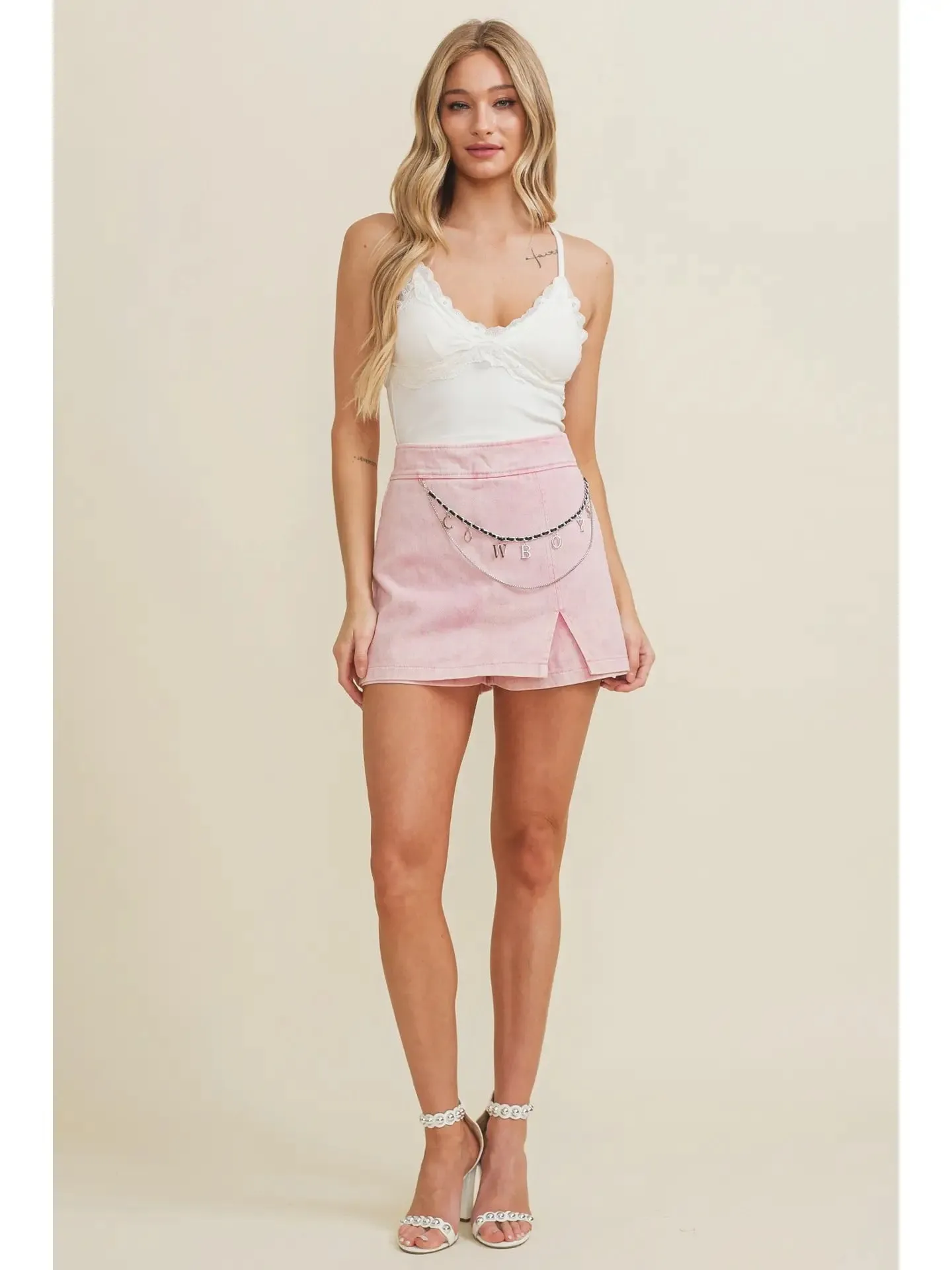 COWBOYS CHAIN SKORT