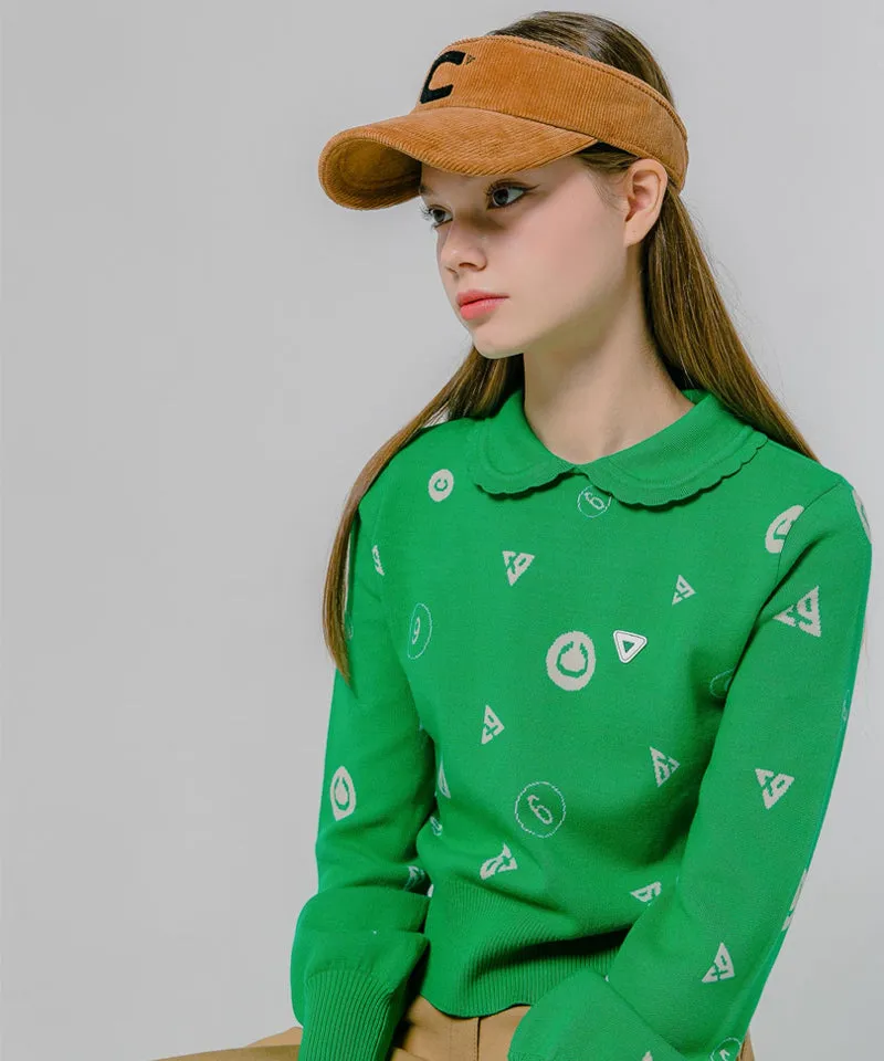 CREVE NINE: Corduroy Visor - Camel
