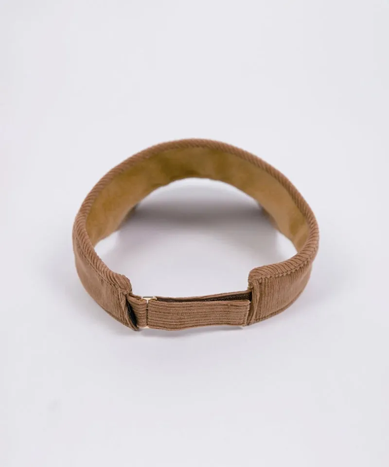 CREVE NINE: Corduroy Visor - Camel
