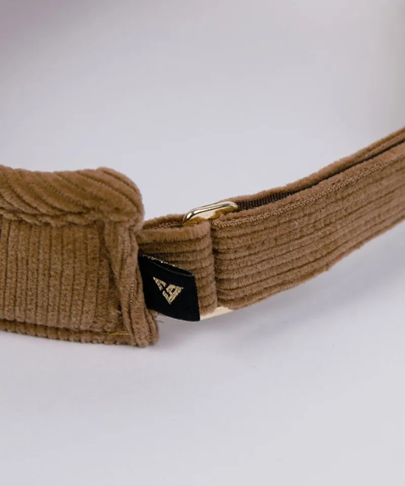 CREVE NINE: Corduroy Visor - Camel