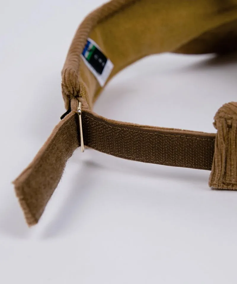 CREVE NINE: Corduroy Visor - Camel