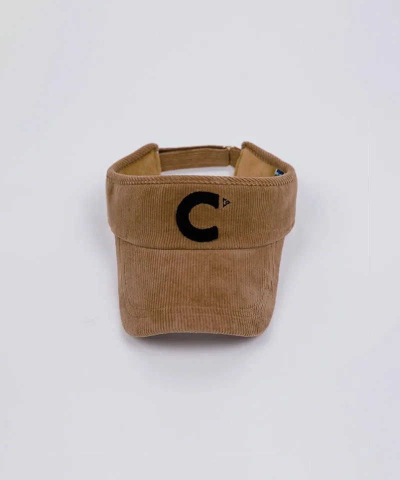 CREVE NINE: Corduroy Visor - Camel