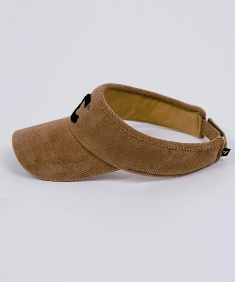 CREVE NINE: Corduroy Visor - Camel