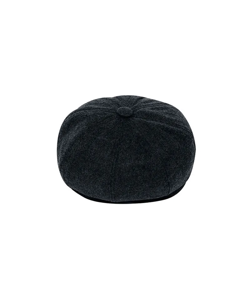 CREVE NINE: Leather Rope Marine Cap - Charcoal