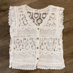 Crocheted Lace Vest