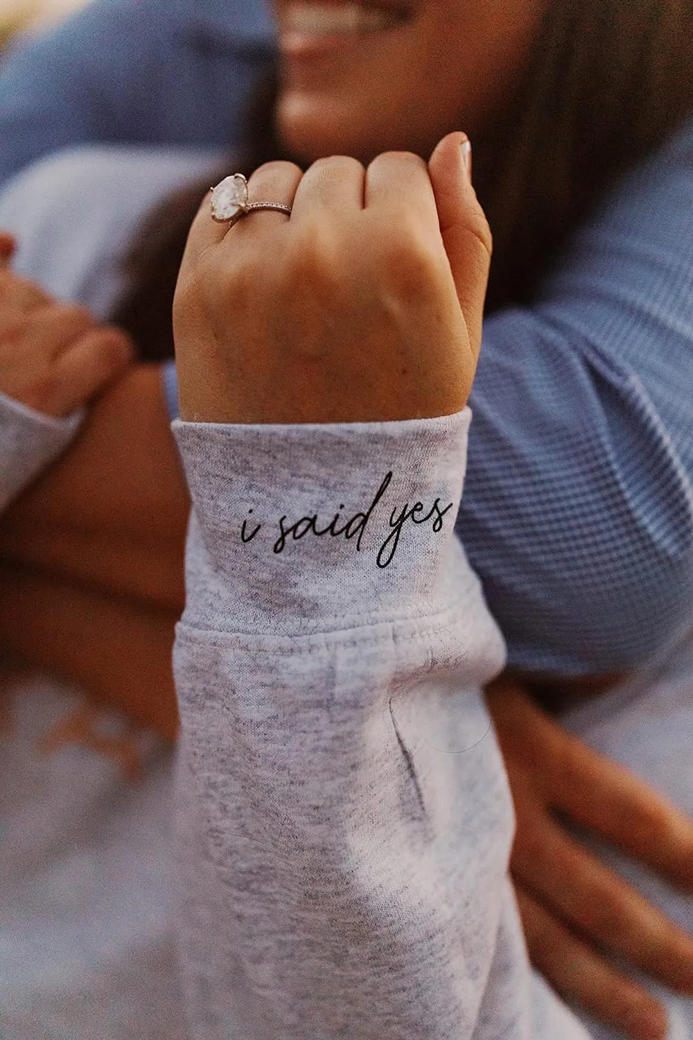 Customized "I Said Yes!" Sweatshirt