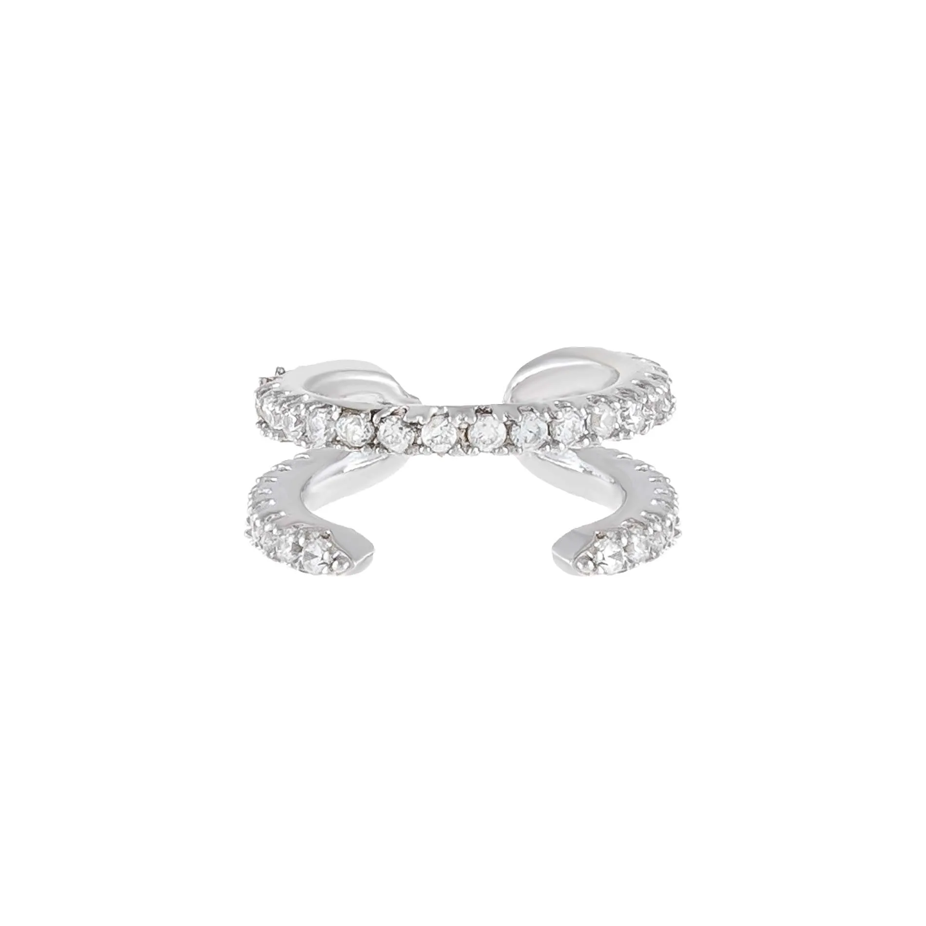 CZ Double Row Ear Cuff